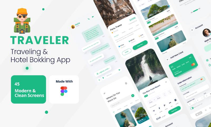 Figjam Diagram - Travel App Template