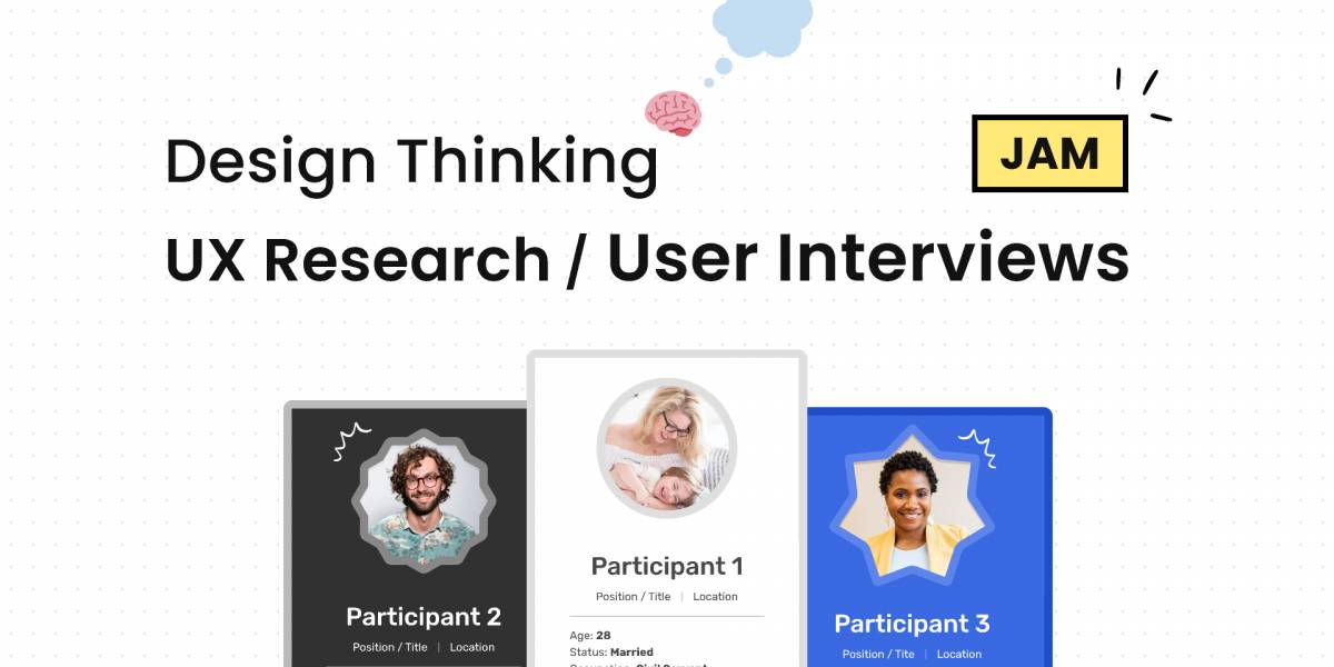 FigJam User Interviews Design Thinking