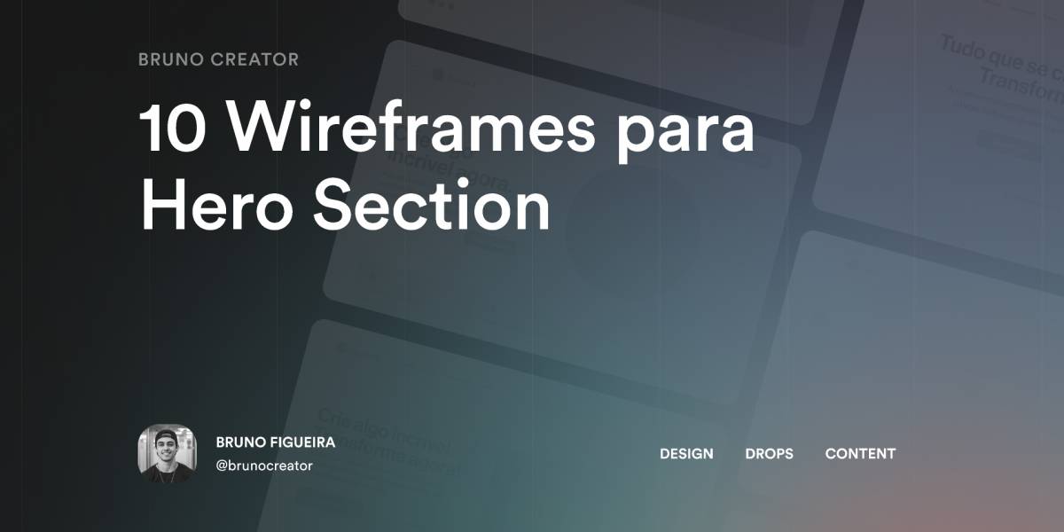 Figma 10 Wireframes para Hero Section