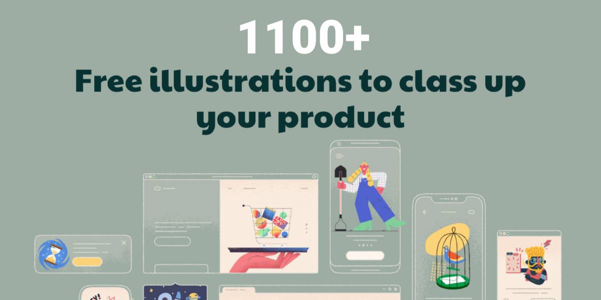 Figma 1100+ Free Vector Illustrations