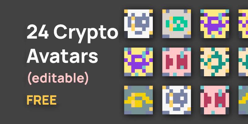 Figma 24 NFT Crypto Avatars