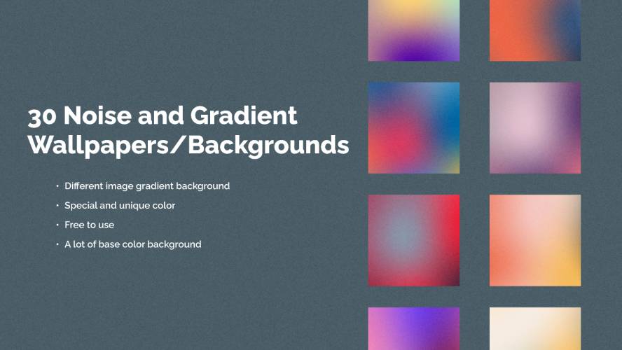 Figma 30 Noise and Gradient Background Template