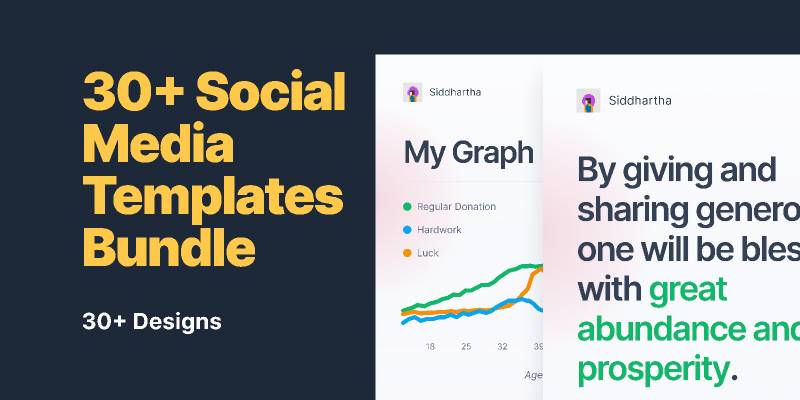 Figma 30+ Social Media Templates