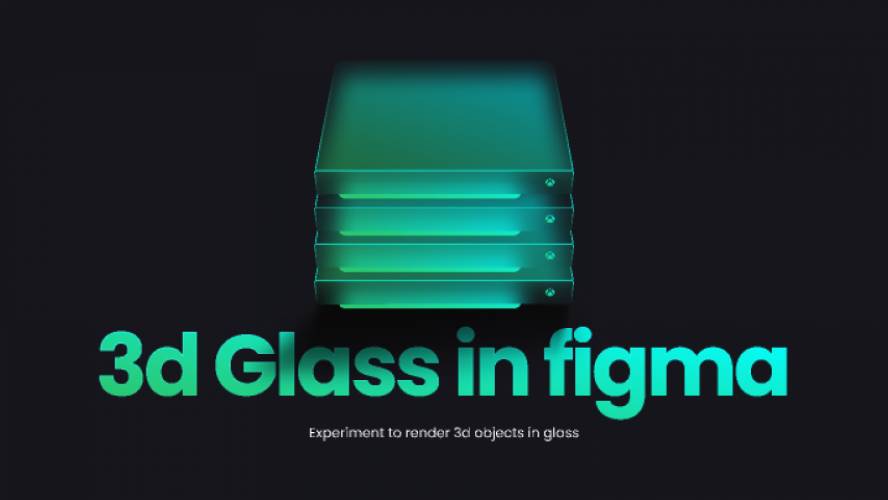 Figma 3D Glass Effect Template