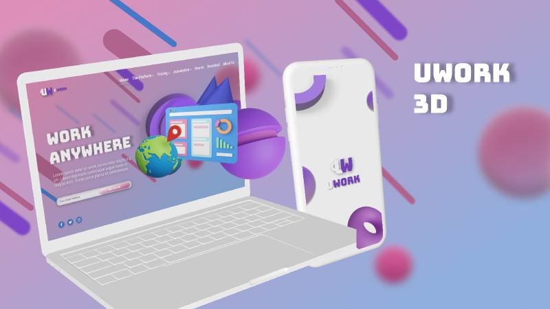 Figma 3D Landing Page Free Template