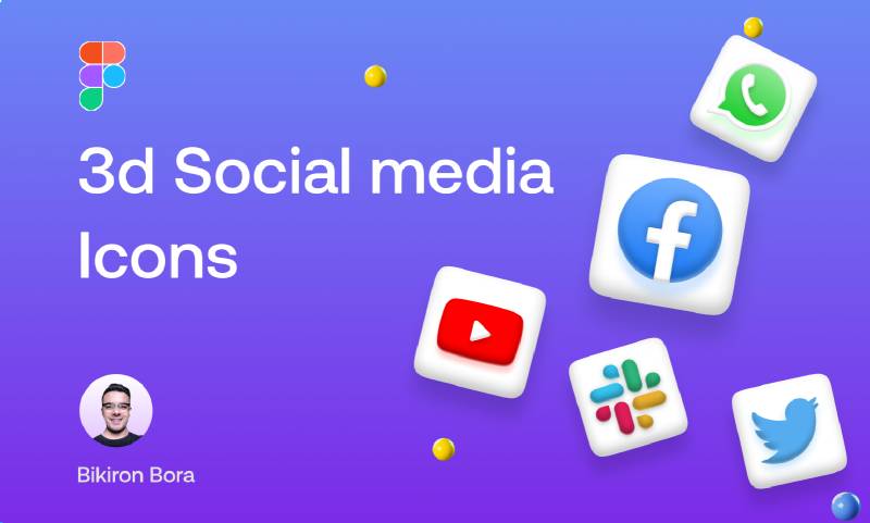 Figma 3d Social Media Icons Free Download