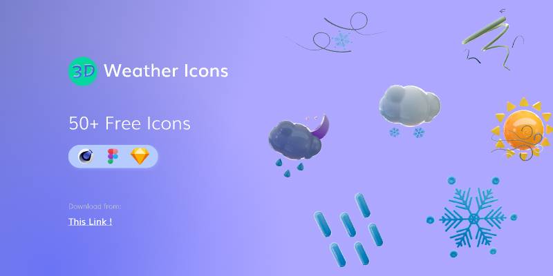 Figma 3D Weather Icons
