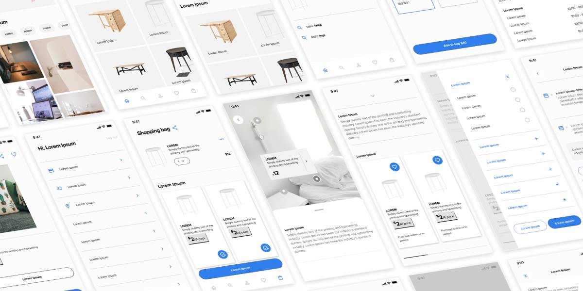 Figma 50+ IOS Mobile Wireframes & UI Kit | UI4Free