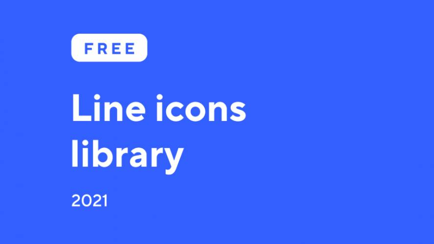 Figma 50+ line Icons library