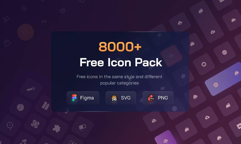 Figma 8000+ Free Icon & Pack