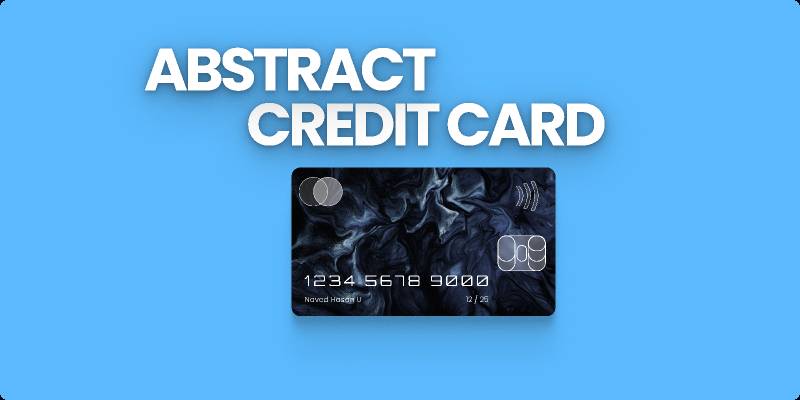 Figma Abstract credit card design