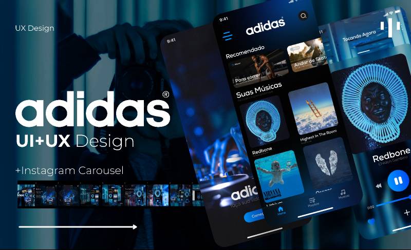 Figma Adidas Music App Design