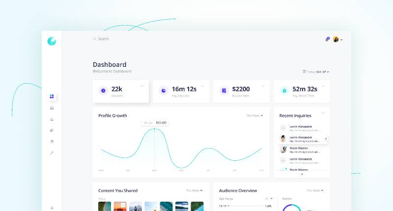 Figma Admin Dashboard template