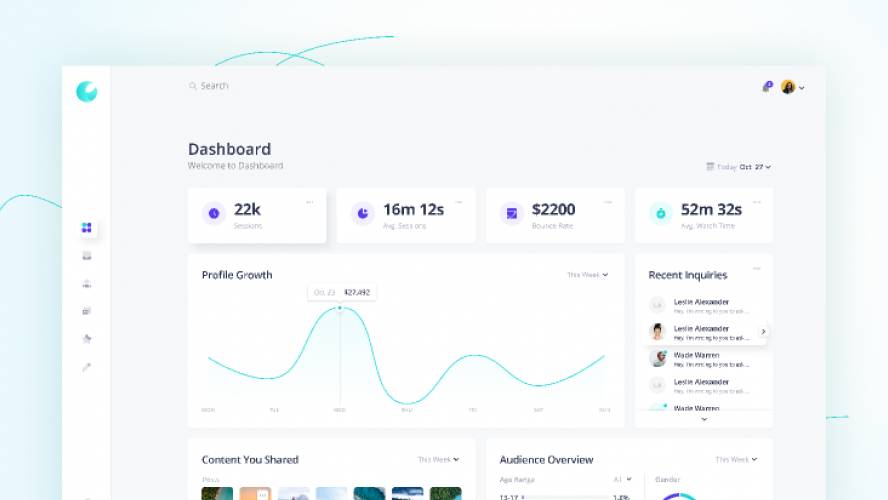 Figma Admin Dashboard template