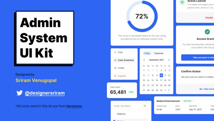 Figma Admin System UI Kit