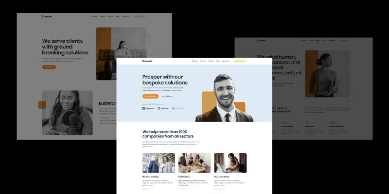 Figma Agency website Template