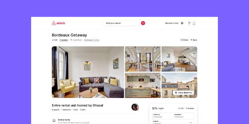 Figma Airbnb Home, Search, and Listing Pages