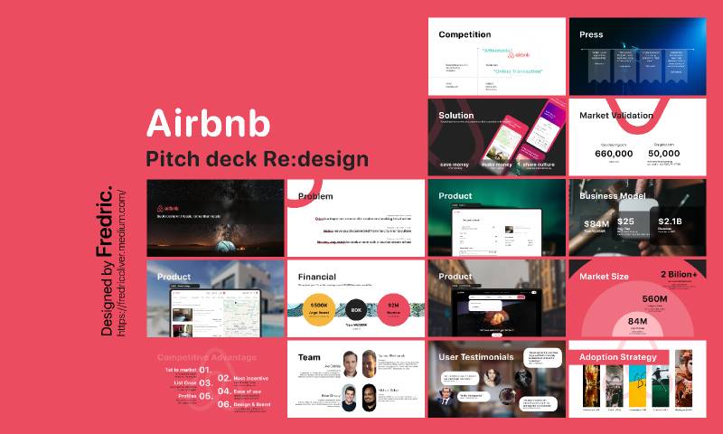 Figma AirBnB PitchDeck Redesign