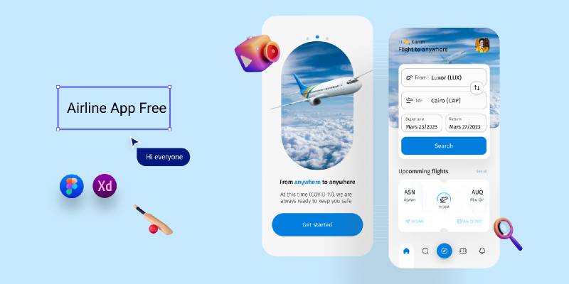 Figma Airplane Flight App Free Download