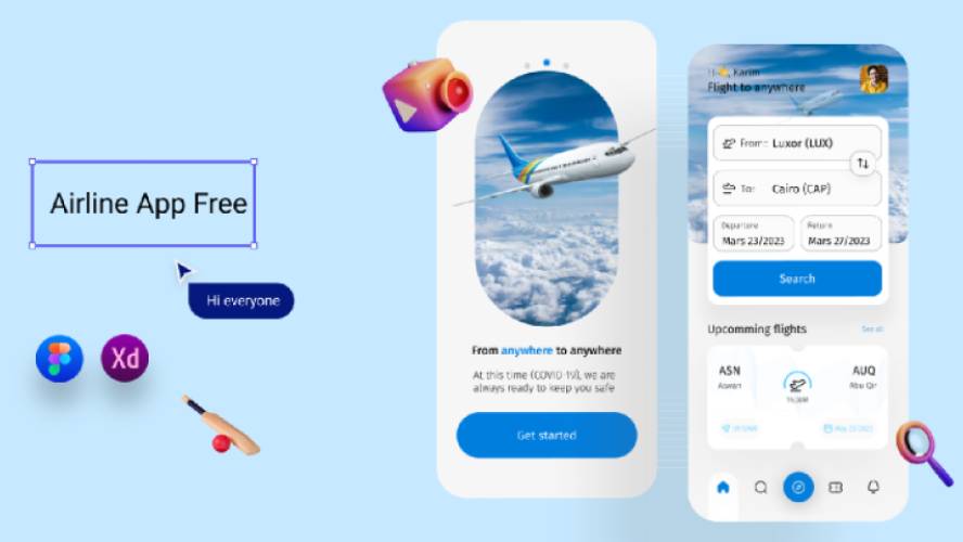 Figma Airplane Flight App Free Download