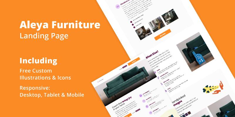 Figma Aleya Furniture Landing Page