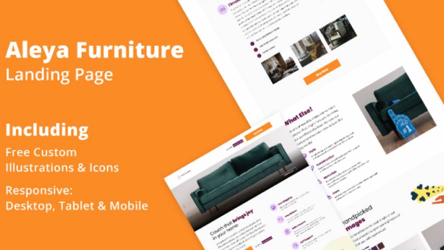 Figma Aleya Furniture Landing Page