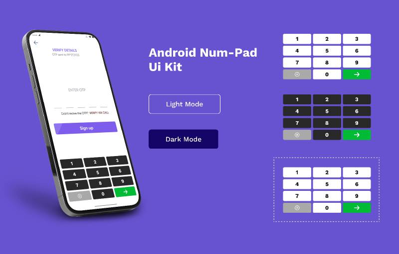 Figma Android Num-Pad Ui kit