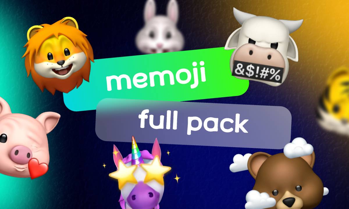 Figma Animals Memoji FULL PACK