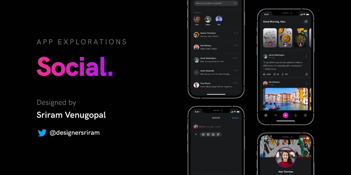 Figma App Explorations Social Free Download