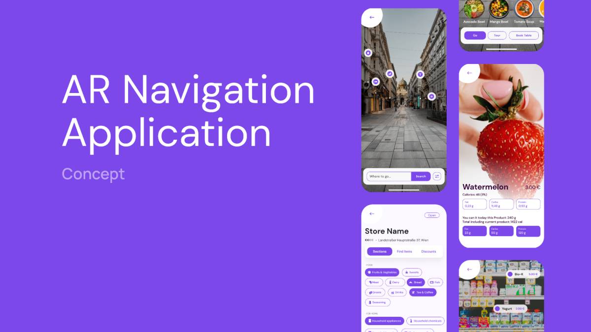 Figma AR Navigation Application Concept
