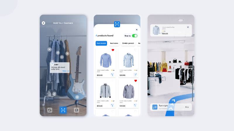 Figma AR Navigation based Online Shop