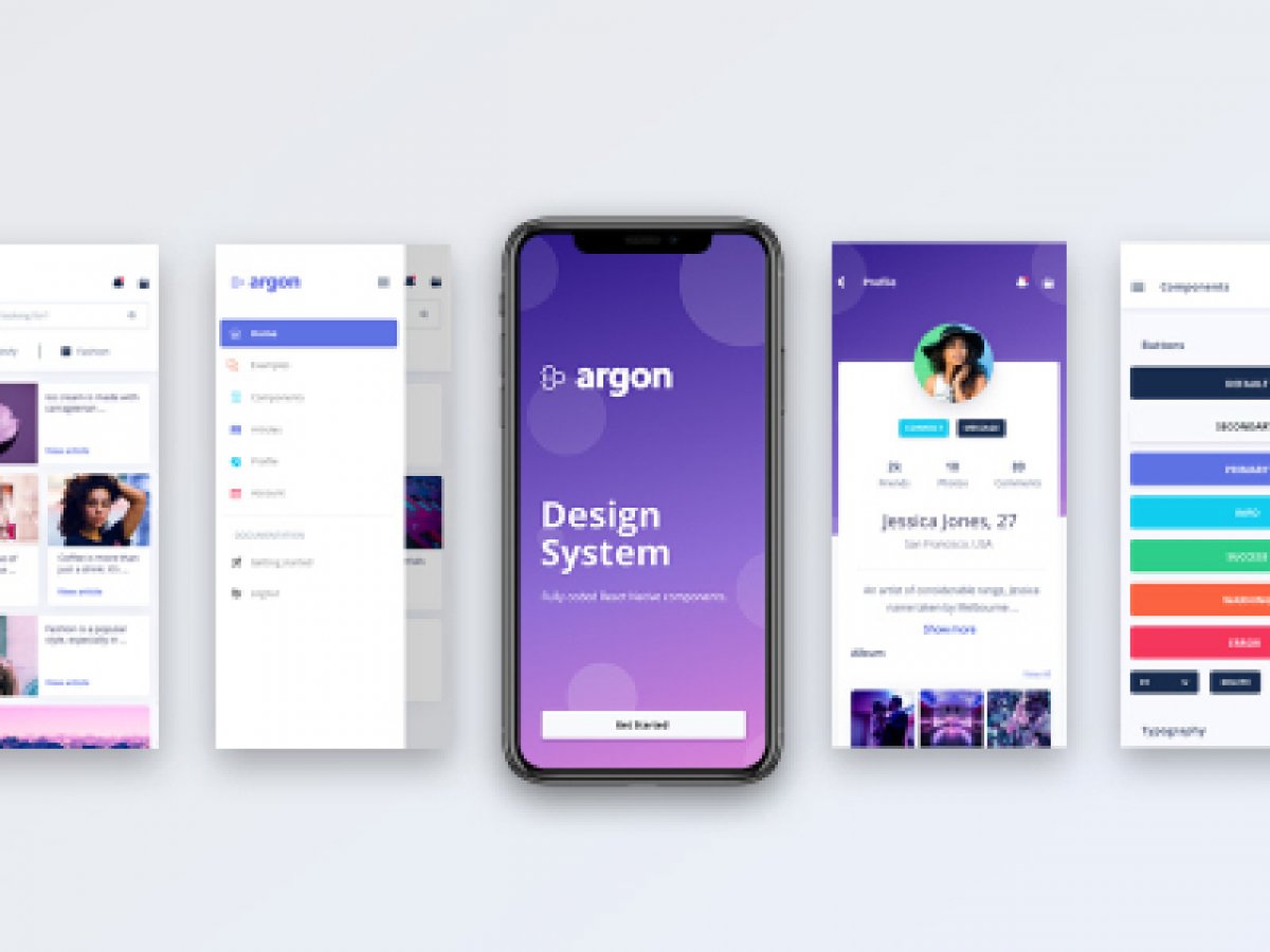 Figma Argon React Native - Mobile Template