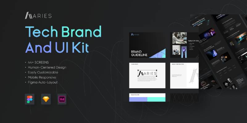 Figma Aries Brand & Ui Kit Template