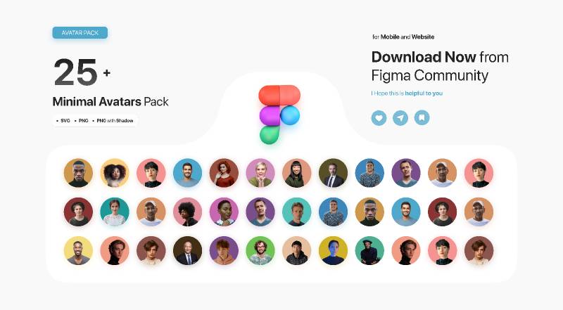 Figma Avatars Pack Template