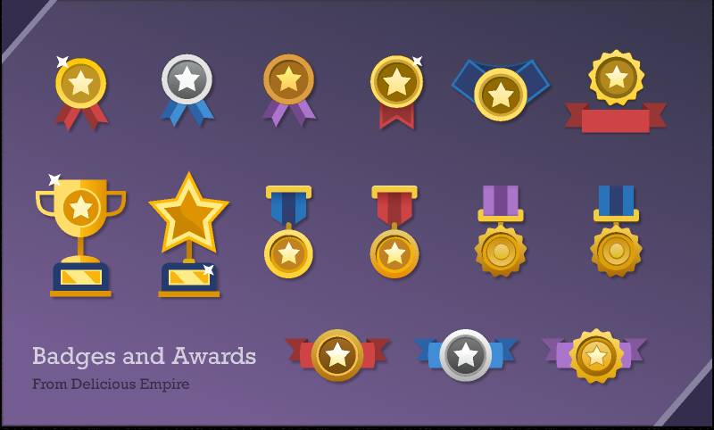 Figma Badges and Awards Game Ui