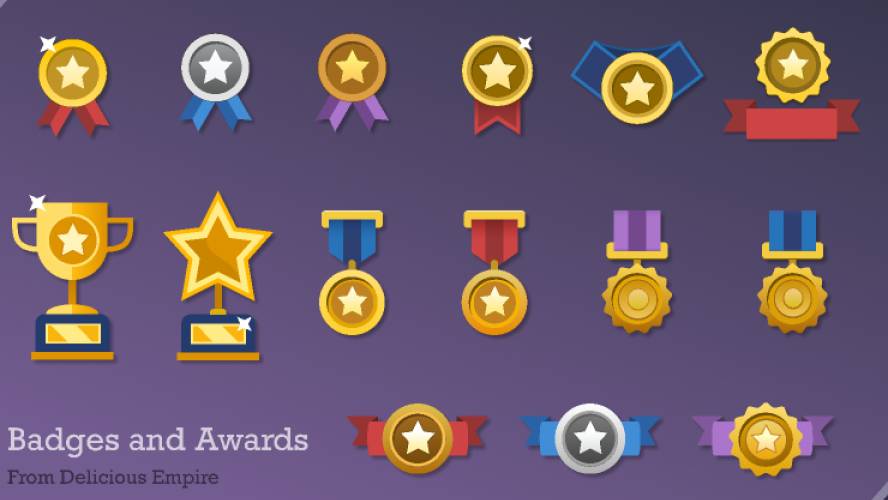 Figma Badges and Awards Game Ui