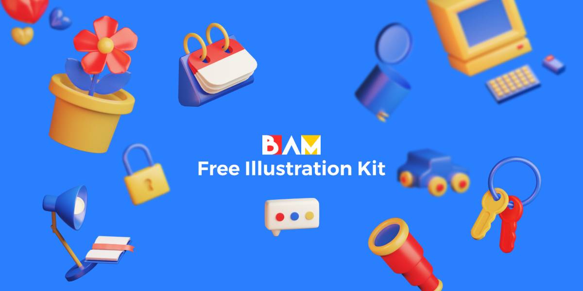 Figma BAM 3D illustration Kit