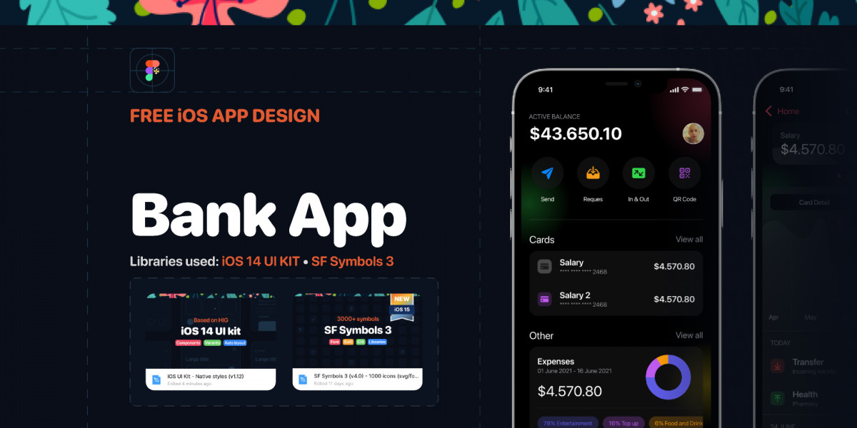 Figma Bank App - iOS App design Template
