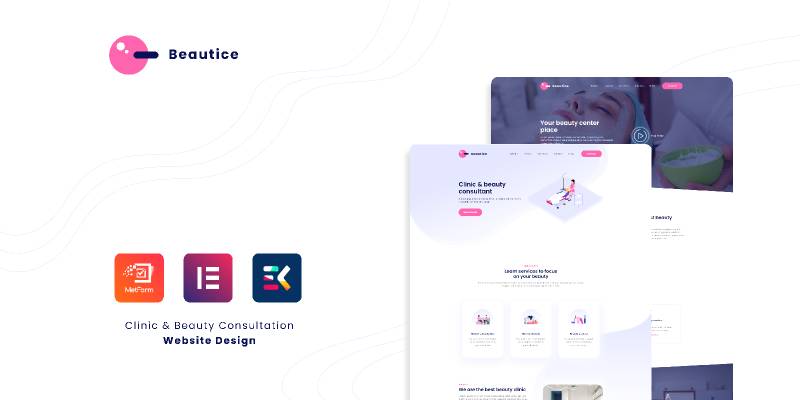 Figma Beautice - Clinic & Beauty Consultation Website Design