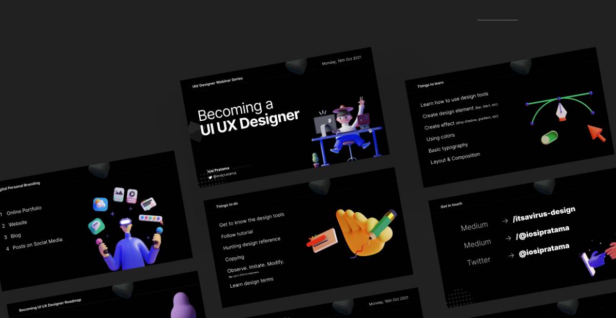 Figma Becoming UI UX Designer Slide Deck