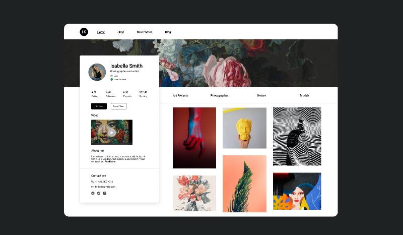 Figma Behance Freelancer Portfolio