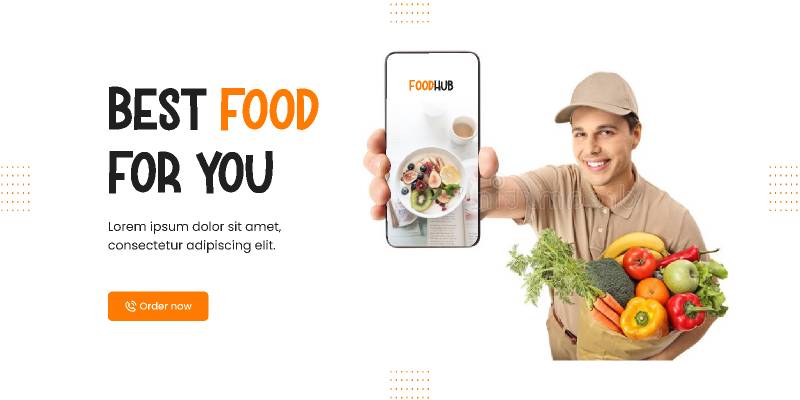 Figma Best Food Website Mockup Design