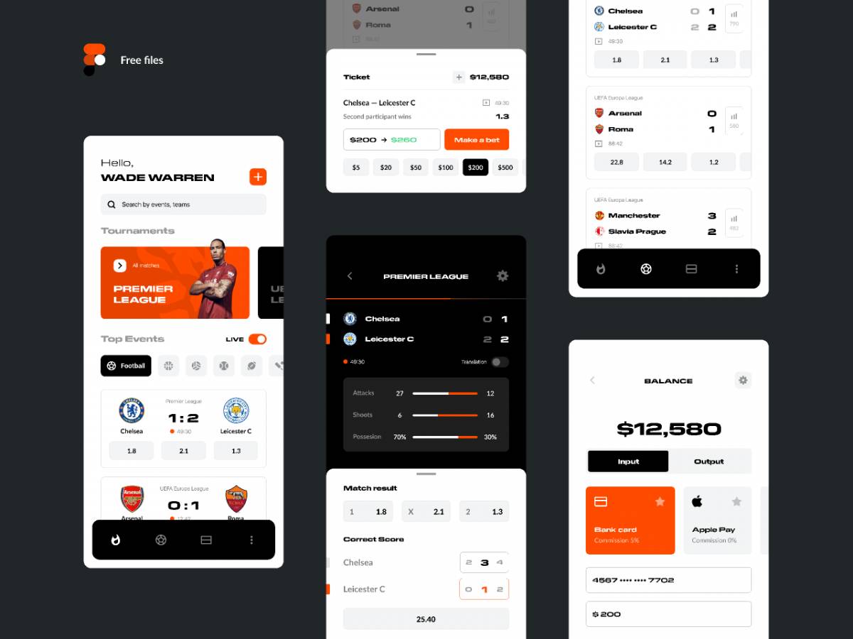 Figma Betting Mobile App Free Download