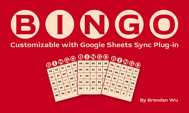 Figma Bingo Customizable with Google Sheets Sync