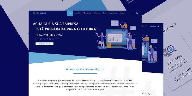 Figma BJ Management consulting Homepage