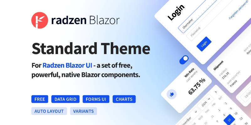 Figma Blazor Components - Standard Theme