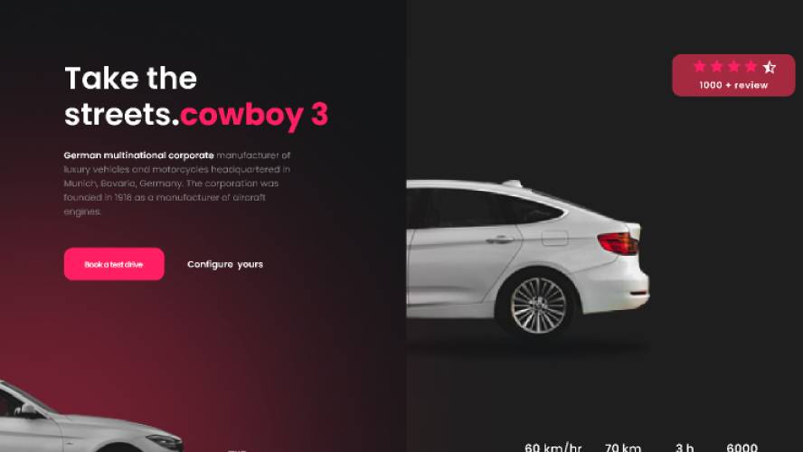 Figma bmw landing page