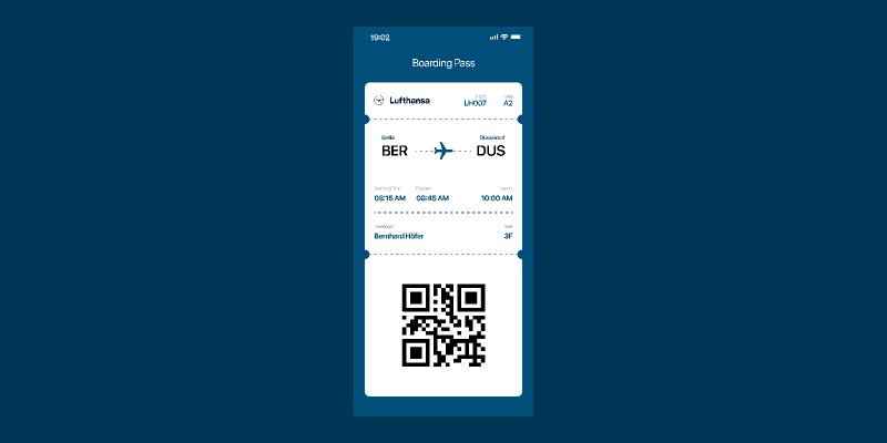 Figma Boarding Pass Template