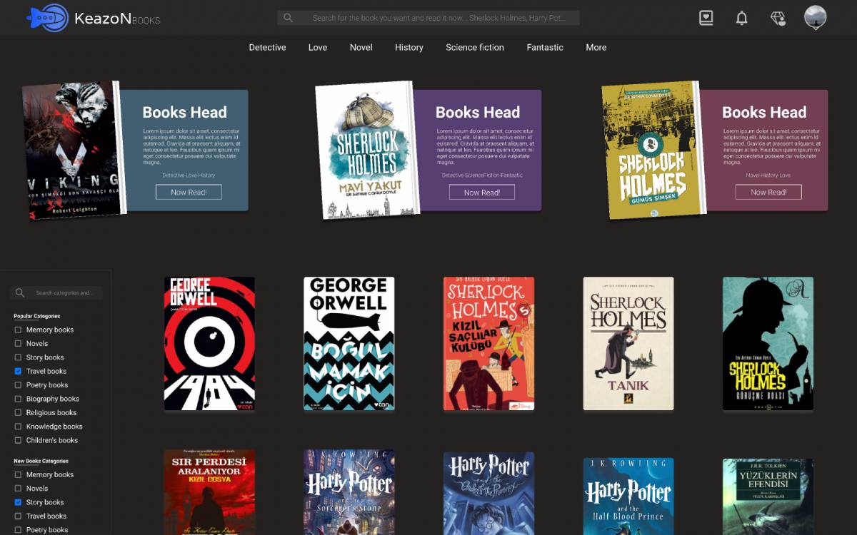 Figma Book Store Web and Uİ/UX Design