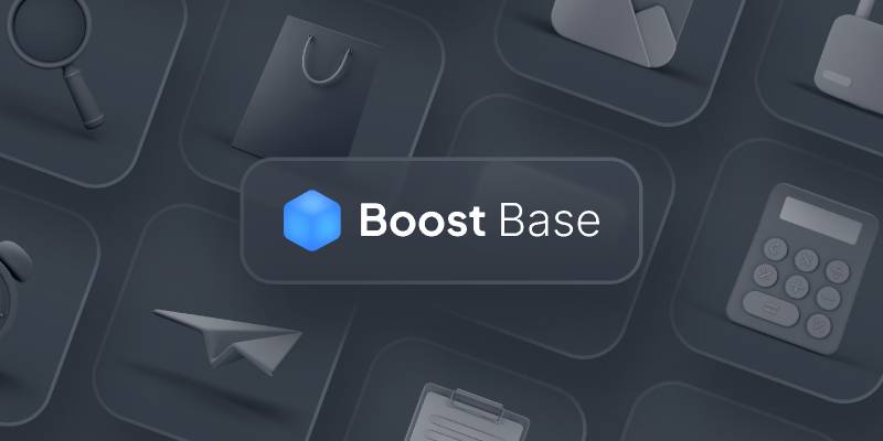 Figma Boost Base 3D Icons Set Preview